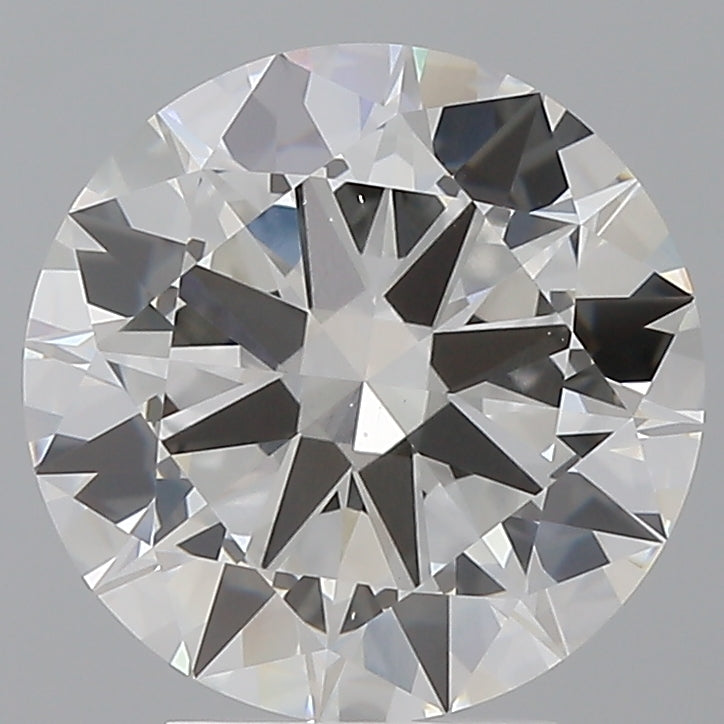4.01 Carat Round Shaped, Excellent Cut, F Color, VVS2 Clarity, IGI Certified Lab Grown Diamond