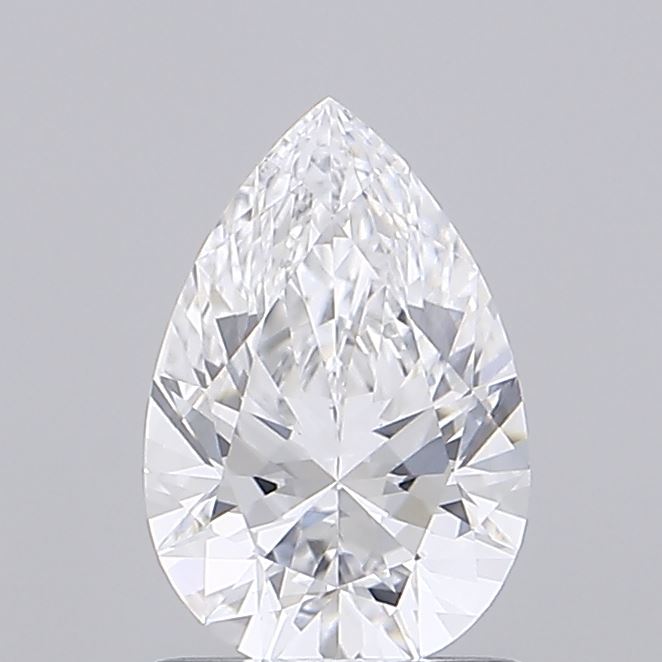 1.05 Carat Pear Shaped, Ideal Cut, D Color, VVS2 Clarity, IGI Certified Lab Grown Diamond