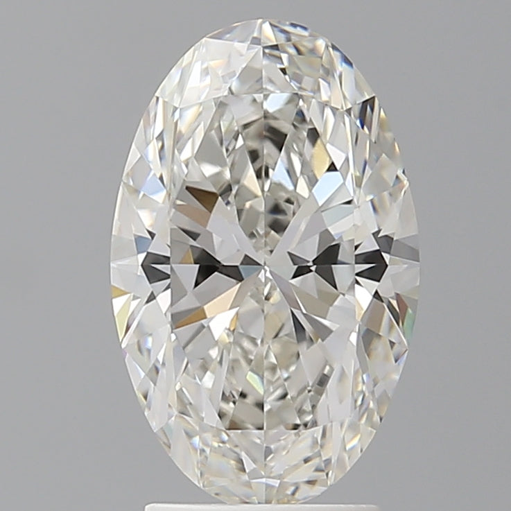 3.00 Carat Oval Shaped, Ideal Cut, G Color, VVS2 Clarity, IGI Certified Lab Grown Diamond