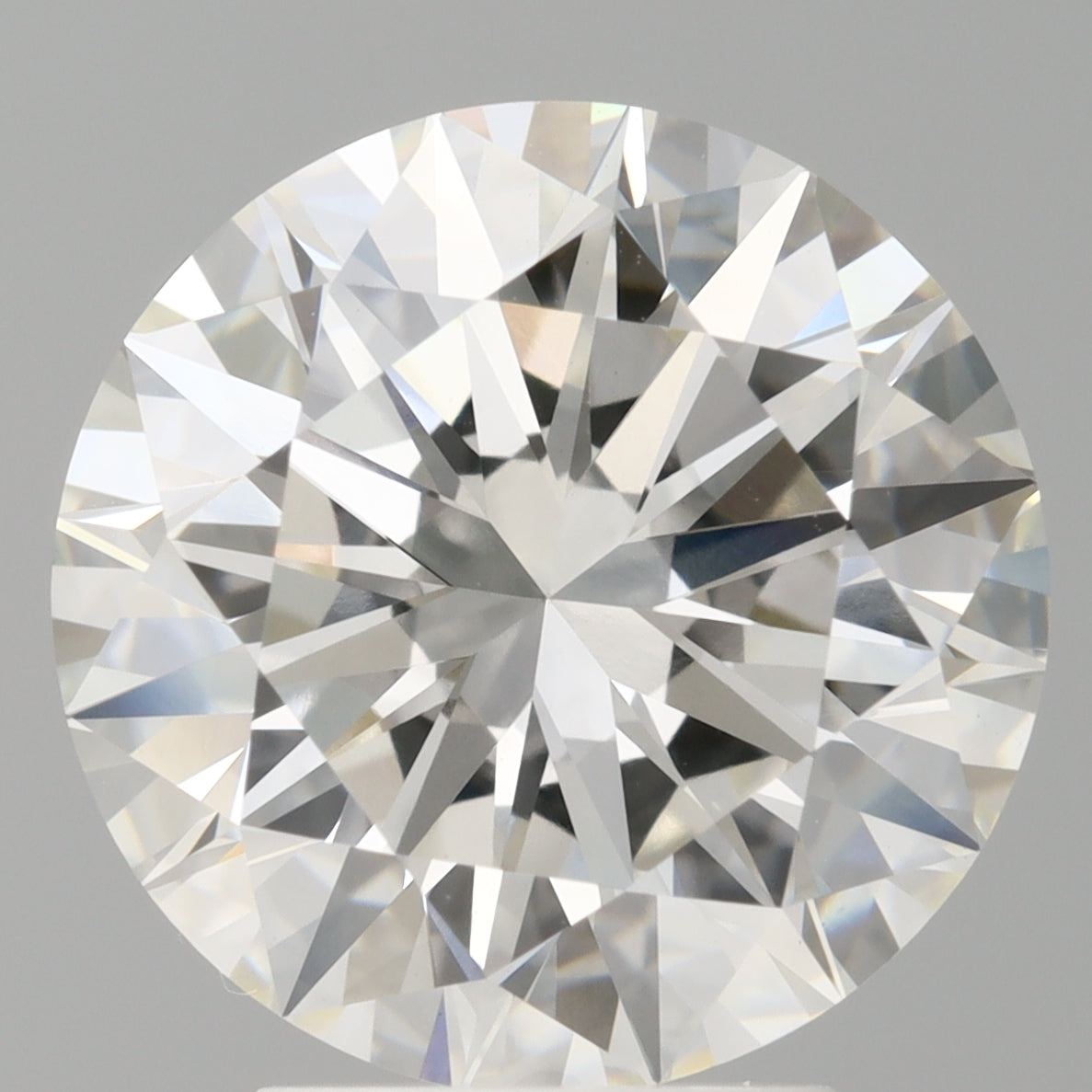 4.00 Carat Round Shaped, Excellent Cut, F Color, VVS2 Clarity, IGI Certified Lab Grown Diamond