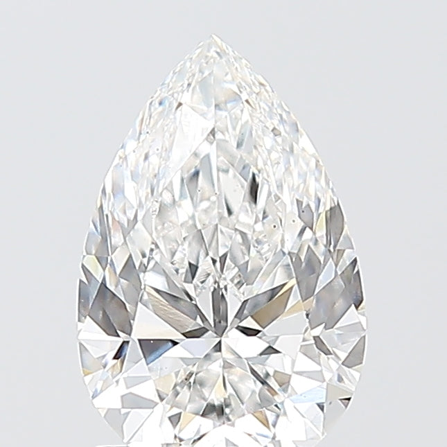 1.55 Carat Pear Shaped, Ideal Cut, E Color, VS2 Clarity, IGI Certified Lab Grown Diamond