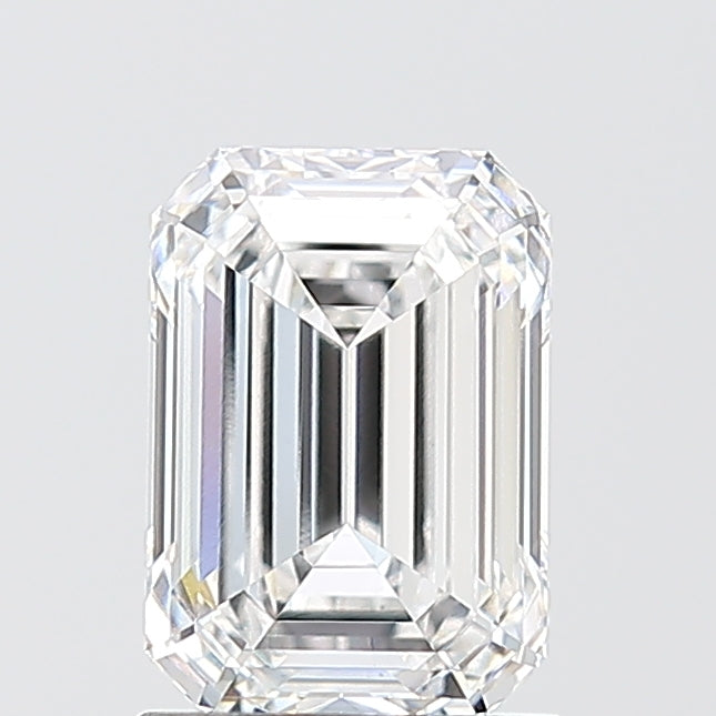 1.58 Carat Emerald Shaped, Ideal Cut, E Color, VS1 Clarity, IGI Certified Lab Grown Diamond