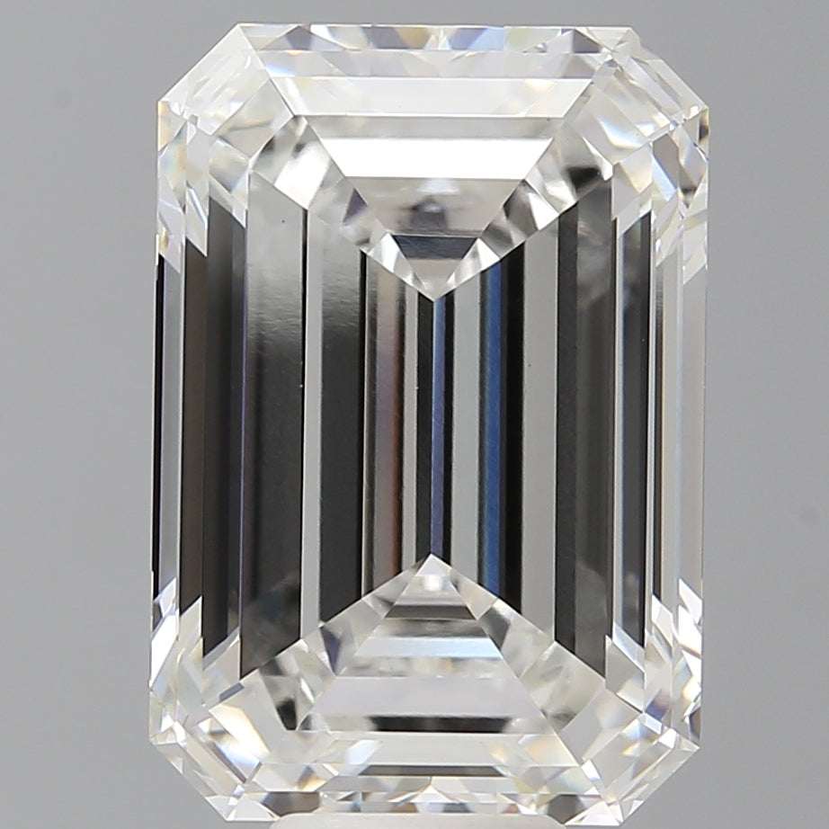 11.58 Carat Emerald Shaped, Ideal Cut, F Color, VVS2 Clarity, IGI Certified Lab Grown Diamond