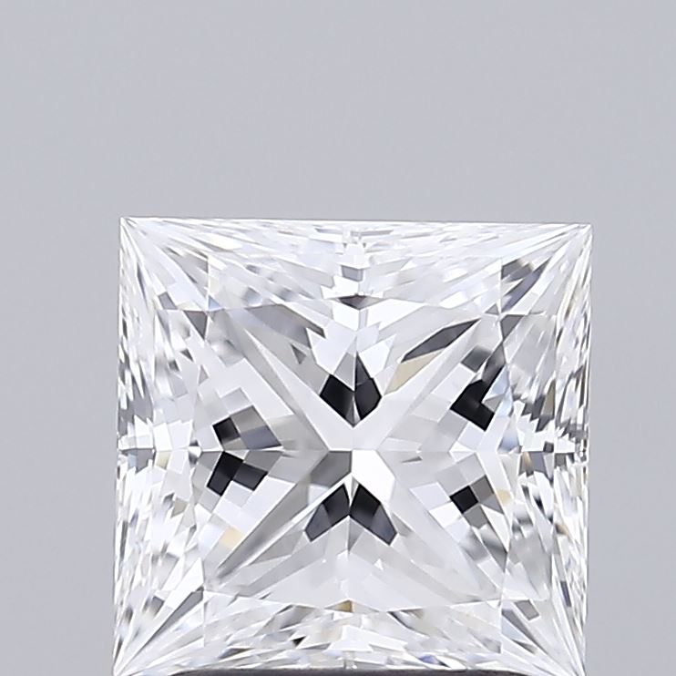 1.55 Carat Princess Shaped, Ideal Cut, D Color, VVS1 Clarity, IGI Certified Lab Grown Diamond