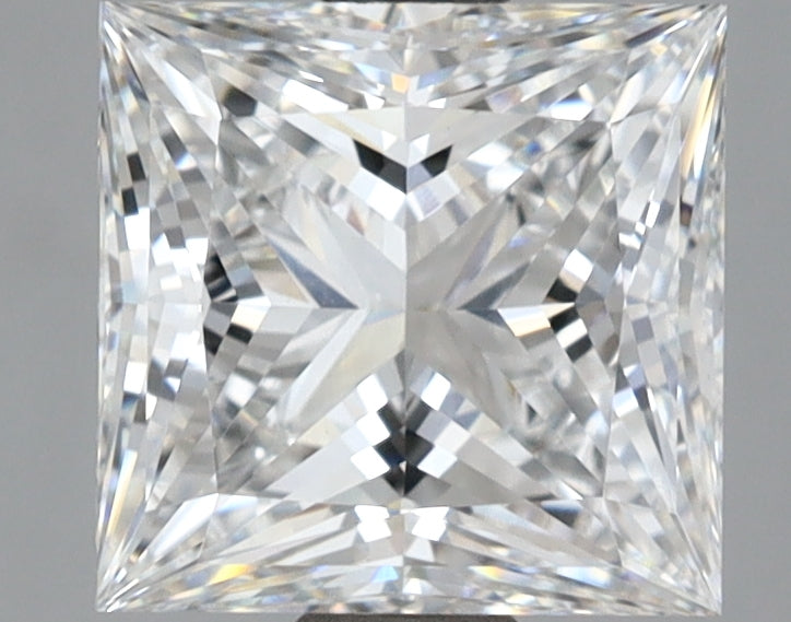 2.60 Carat Princess Shaped, Excellent Cut, D Color, VVS2 Clarity, IGI Certified Lab Grown Diamond