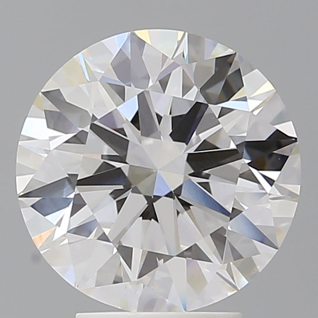 4.02 Carat Round Shaped, Ideal Cut, F Color, VVS2 Clarity, IGI Certified Lab Grown Diamond