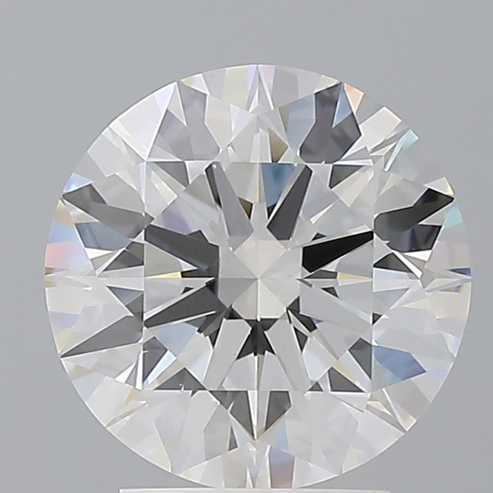 3.10 Carat Round Shaped, Ideal Cut, F Color, VVS2 Clarity, IGI Certified Lab Grown Diamond