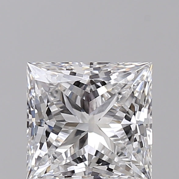 1.40 Carat Princess Shaped, Ideal Cut, D Color, VVS2 Clarity, IGI Certified Lab Grown Diamond