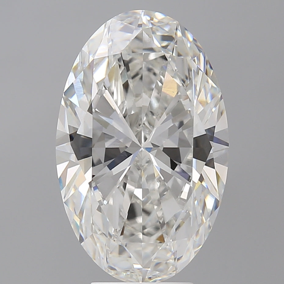 6.01 Carat Oval Shaped, Ideal Cut, F Color, VVS2 Clarity, IGI Certified Lab Grown Diamond