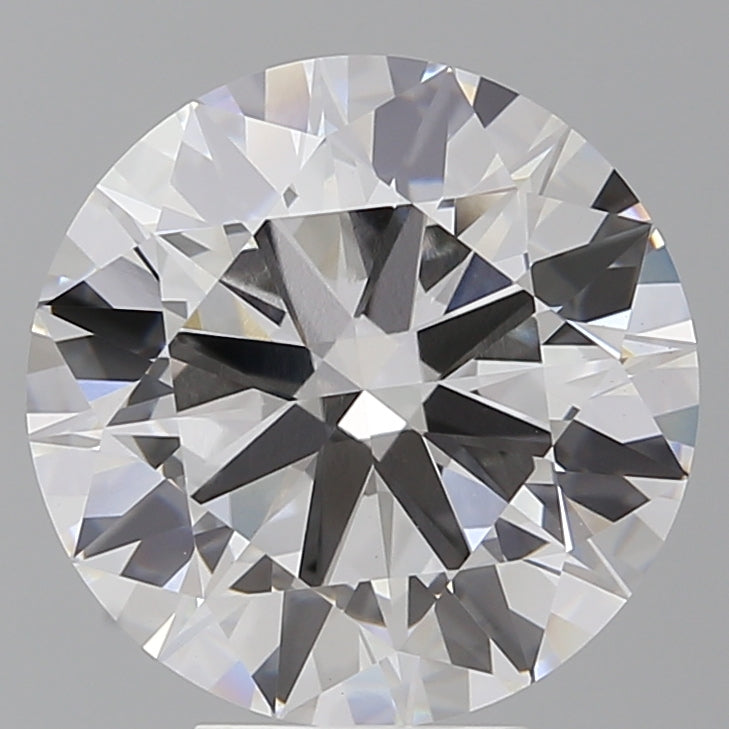 6.09 Carat Round Shaped, Ideal Cut, E Color, VVS2 Clarity, IGI Certified Lab Grown Diamond