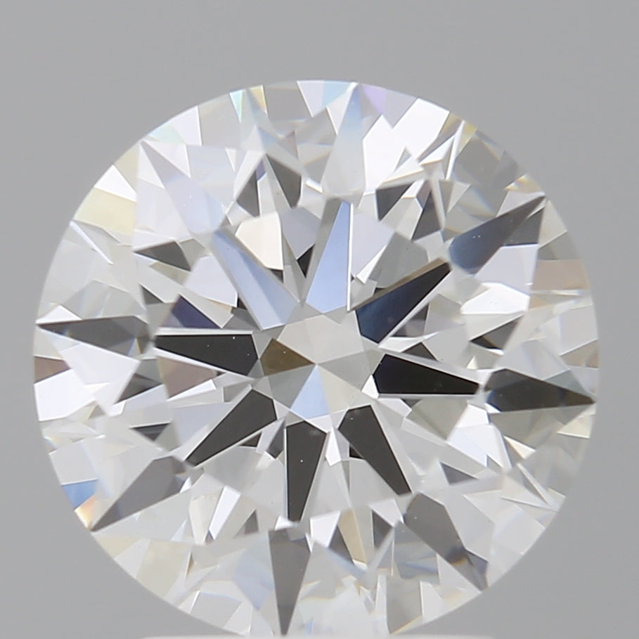 3.09 Carat Round Shaped, Ideal Cut, F Color, VVS2 Clarity, IGI Certified Lab Grown Diamond