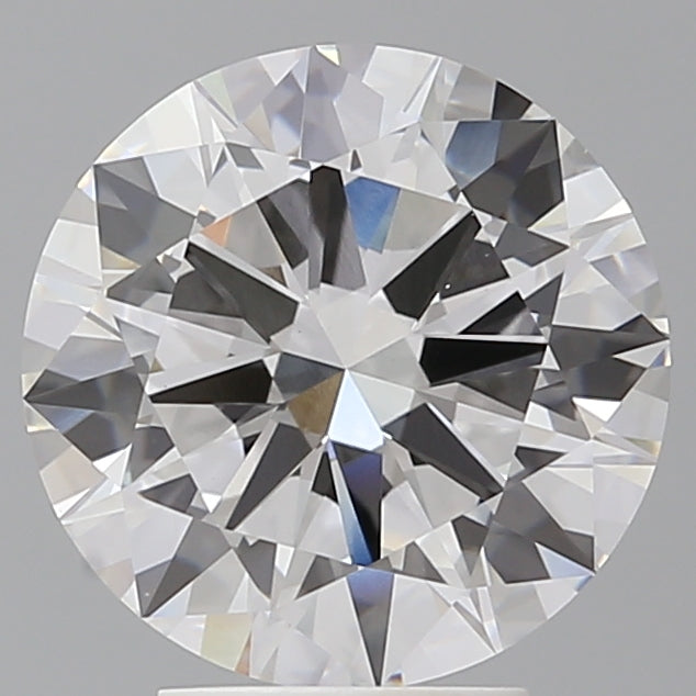 4.04 Carat Round Shaped, Excellent Cut, E Color, VVS2 Clarity, IGI Certified Lab Grown Diamond
