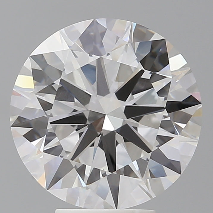 5.52 Carat Round Shaped, Excellent Cut, F Color, VVS2 Clarity, IGI Certified Lab Grown Diamond
