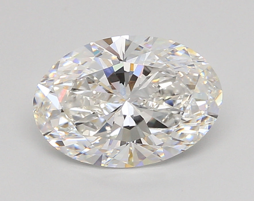 2.54 Carat Oval Shaped, Ideal Cut, F Color, VVS2 Clarity, IGI Certified Lab Grown Diamond