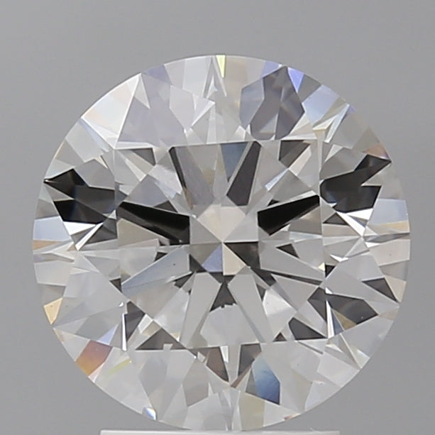 3.07 Carat Round Shaped, Ideal Cut, F Color, VVS2 Clarity, IGI Certified Lab Grown Diamond