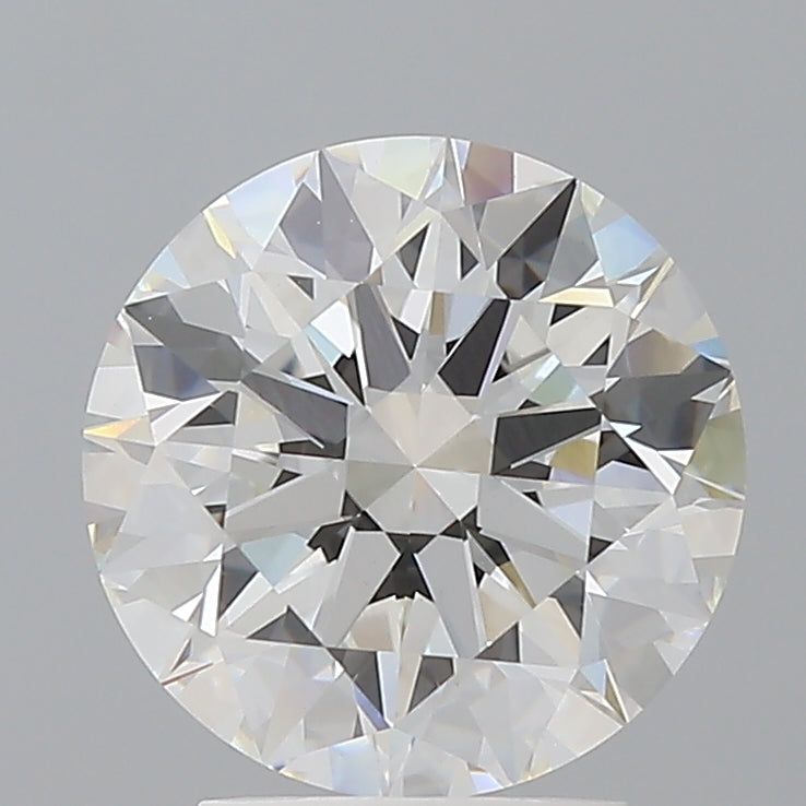 3.04 Carat Round Shaped, Ideal Cut, F Color, VVS2 Clarity, IGI Certified Lab Grown Diamond