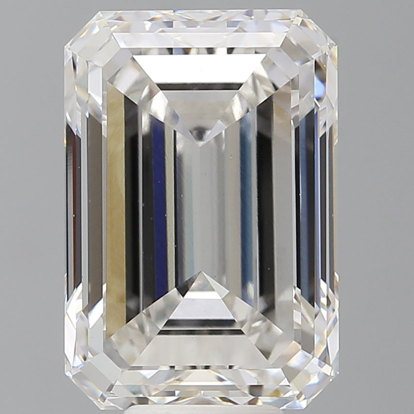 9.58 Carat Emerald Shaped, Excellent Cut, F Color, VS1 Clarity, IGI Certified Lab Grown Diamond
