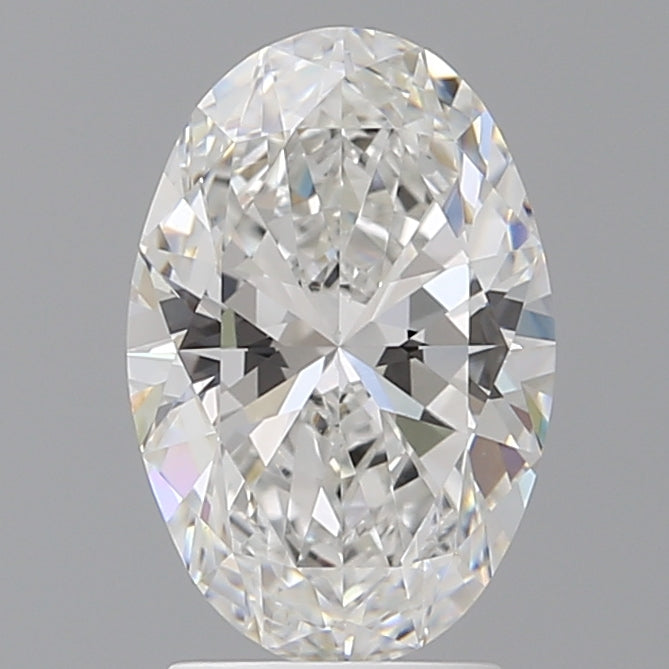 2.57 Carat Oval Shaped, Ideal Cut, D Color, VVS2 Clarity, IGI Certified Lab Grown Diamond
