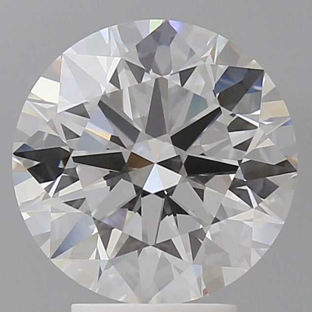 4.08 Carat Round Shaped, Ideal Cut, F Color, VVS2 Clarity, IGI Certified Lab Grown Diamond
