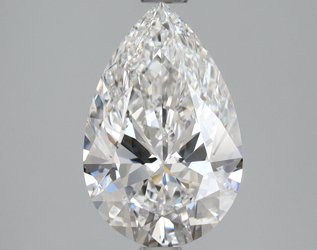2.09 Carat Pear Shaped, Ideal Cut, D Color, VVS2 Clarity, IGI Certified Lab Grown Diamond