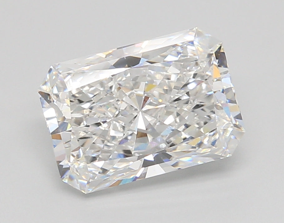 3.04 Carat Radiant Shaped, Ideal Cut, E Color, VVS2 Clarity, IGI Certified Lab Grown Diamond