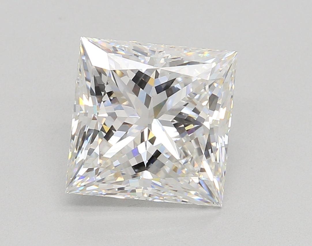 4.02 Carat Princess Shaped, Ideal Cut, F Color, VS1 Clarity, IGI Certified Lab Grown Diamond