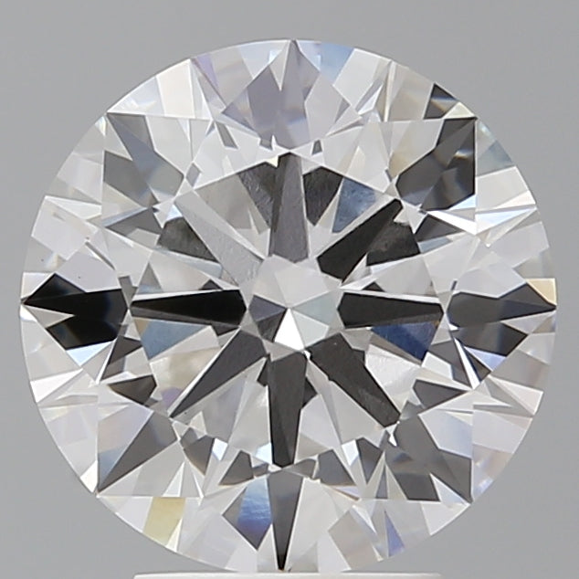4.10 Carat Round Shaped, Ideal Cut, E Color, VVS2 Clarity, IGI Certified Lab Grown Diamond