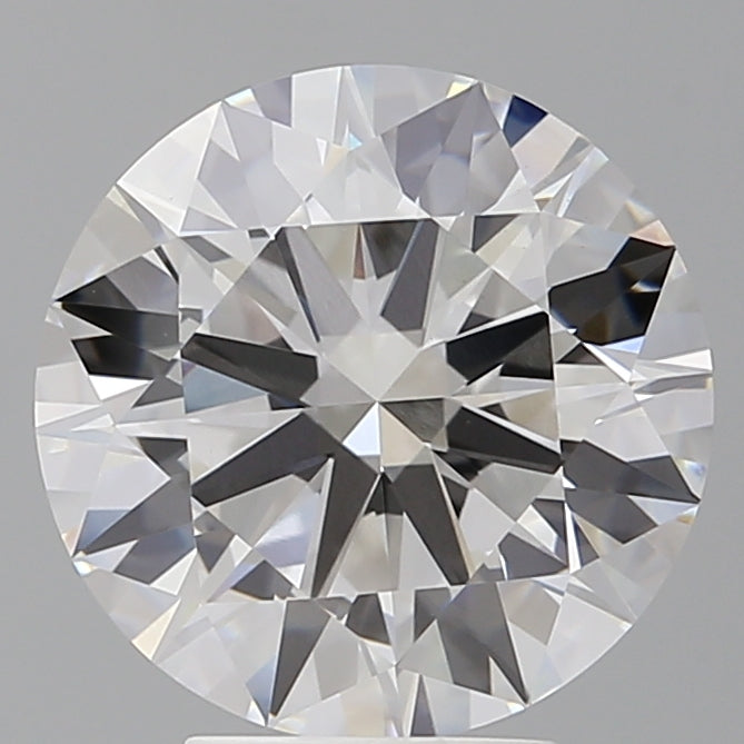 4.53 Carat Round Shaped, Excellent Cut, F Color, VVS2 Clarity, IGI Certified Lab Grown Diamond