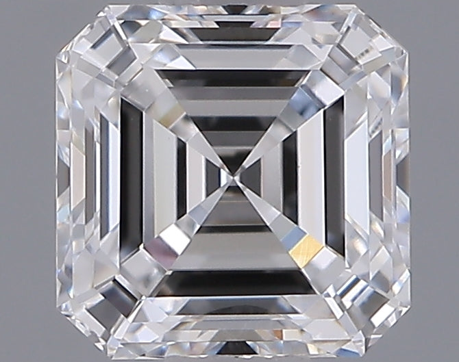 1.04 Carat Asscher Shaped, Ideal Cut, D Color, VVS2 Clarity, IGI Certified Lab Grown Diamond