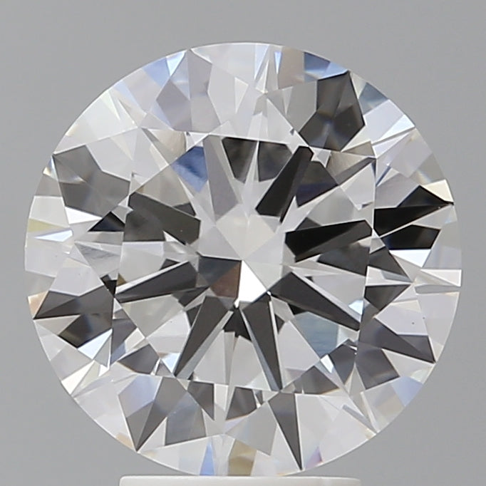 4.54 Carat Round Shaped, Excellent Cut, F Color, VVS2 Clarity, IGI Certified Lab Grown Diamond