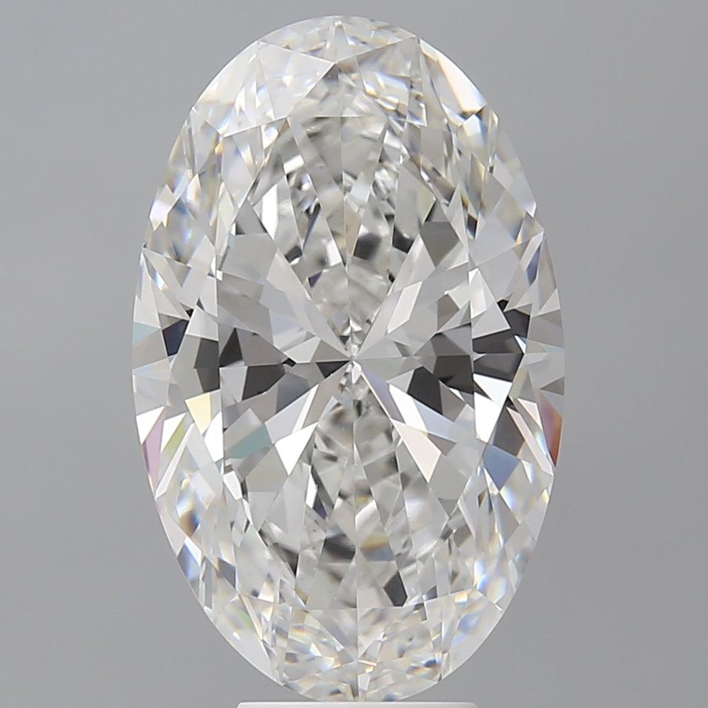 7.60 Carat Oval Shaped, Ideal Cut, F Color, VVS2 Clarity, IGI Certified Lab Grown Diamond