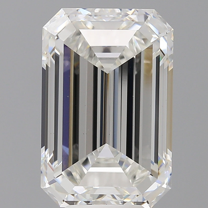 8.53 Carat Emerald Shaped, Ideal Cut, F Color, VS1 Clarity, IGI Certified Lab Grown Diamond