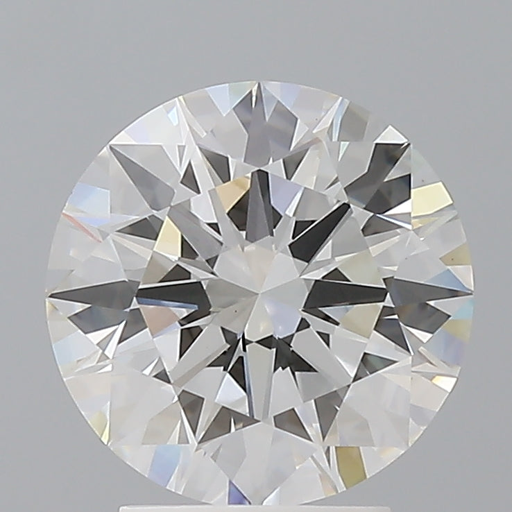 3.05 Carat Round Shaped, Ideal Cut, F Color, VVS2 Clarity, IGI Certified Lab Grown Diamond