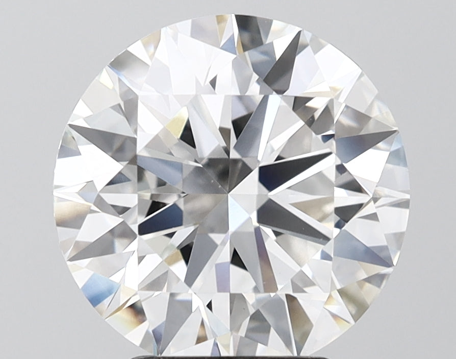 4.07 Carat Round Shaped, Ideal Cut, F Color, VVS2 Clarity, IGI Certified Lab Grown Diamond