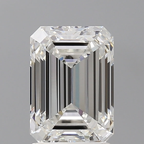 2.08 Carat Emerald Shaped, Ideal Cut, E Color, VVS2 Clarity, IGI Certified Lab Grown Diamond