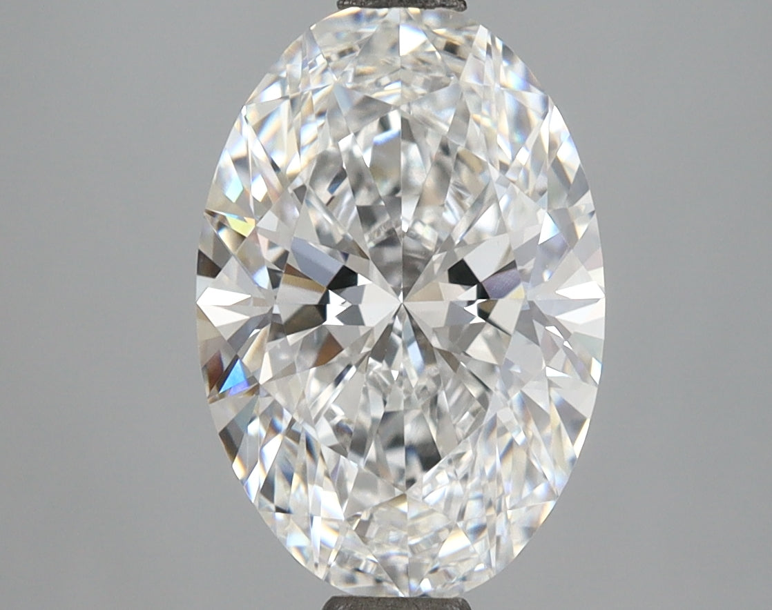 3.10 Carat Oval Shaped, Ideal Cut, E Color, VVS2 Clarity, IGI Certified Lab Grown Diamond