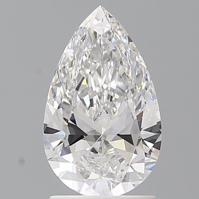 1.60 Carat Pear Shaped, Excellent Cut, D Color, VVS2 Clarity, IGI Certified Lab Grown Diamond