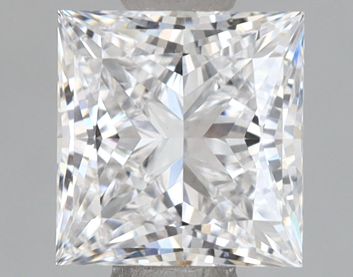 1.13 Carat Princess Shaped, Ideal Cut, D Color, VVS1 Clarity, IGI Certified Lab Grown Diamond