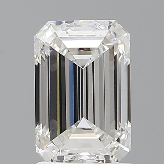 2.02 Carat Emerald Shaped, Ideal Cut, E Color, VVS2 Clarity, IGI Certified Lab Grown Diamond