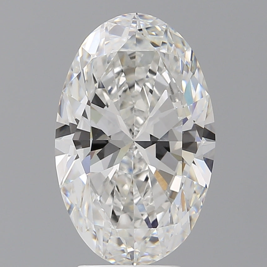 4.54 Carat Oval Shaped, Ideal Cut, F Color, VVS2 Clarity, IGI Certified Lab Grown Diamond