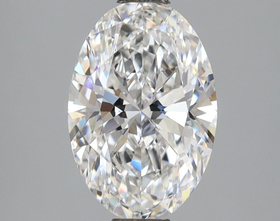 2.10 Carat Oval Shaped, Ideal Cut, E Color, VVS2 Clarity, IGI Certified Lab Grown Diamond