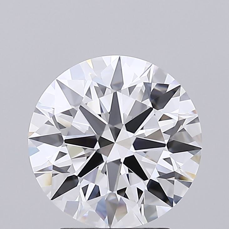 2.35 Carat Round Shaped, Ideal Cut, D Color, IF Clarity, IGI Certified Lab Grown Diamond