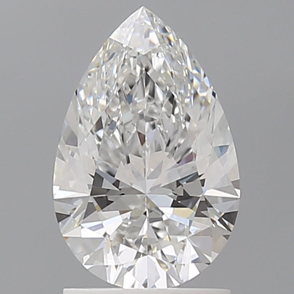 1.59 Carat Pear Shaped, Ideal Cut, E Color, VVS2 Clarity, IGI Certified Lab Grown Diamond