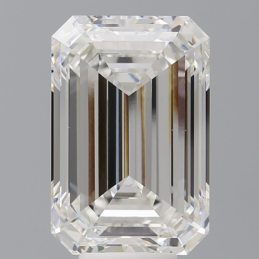 9.10 Carat Emerald Shaped, Ideal Cut, F Color, VS1 Clarity, IGI Certified Lab Grown Diamond