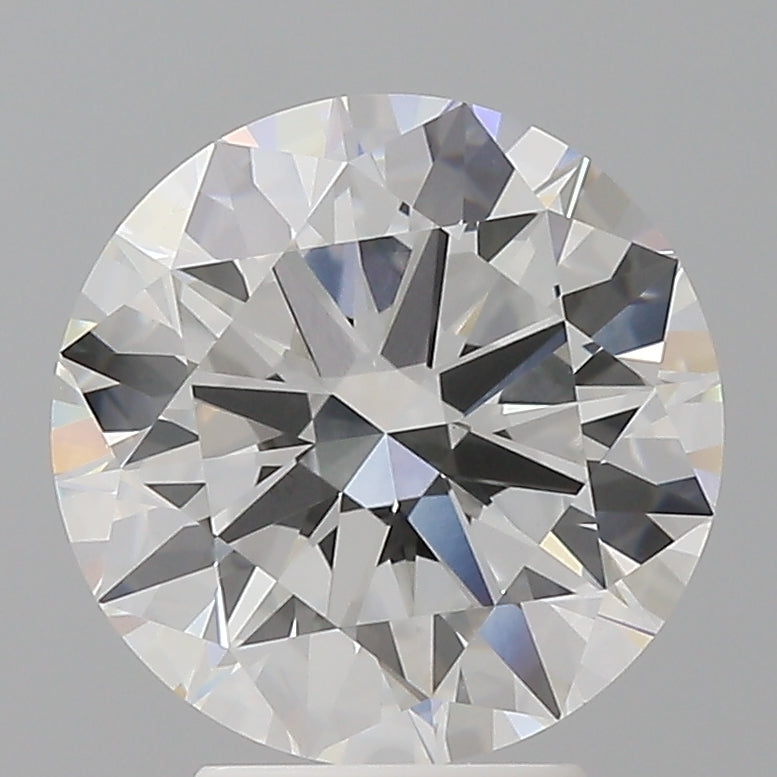 4.05 Carat Round Shaped, Excellent Cut, F Color, VVS2 Clarity, IGI Certified Lab Grown Diamond