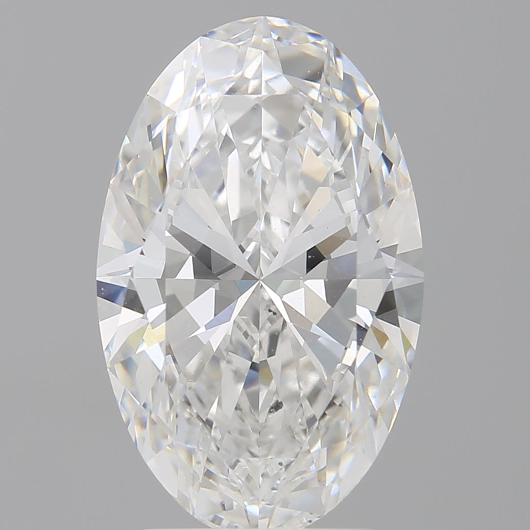3.09 Carat Oval Shaped, Ideal Cut, E Color, VVS2 Clarity, IGI Certified Lab Grown Diamond