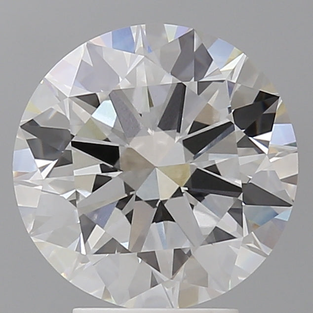 4.06 Carat Round Shaped, Excellent Cut, E Color, VVS2 Clarity, IGI Certified Lab Grown Diamond