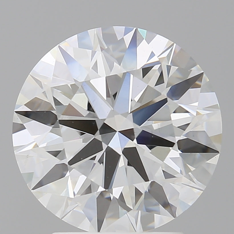 3.09 Carat Round Shaped, Ideal Cut, F Color, VVS2 Clarity, IGI Certified Lab Grown Diamond