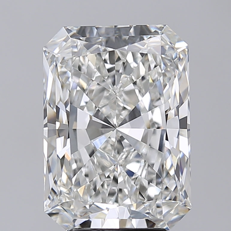 5.01 Carat Radiant Shaped, Excellent Cut, F Color, VVS2 Clarity, IGI Certified Lab Grown Diamond