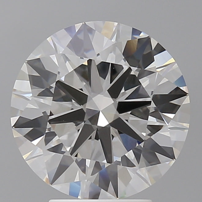 4.08 Carat Round Shaped, Ideal Cut, F Color, VVS2 Clarity, IGI Certified Lab Grown Diamond
